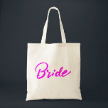 Personalised Custom Bride Name Gift Tote Bags. Bag<br><div class="desc">Personalised Custom Name Minimal monogram Brides Bestfriend gift tote Bags.</div>