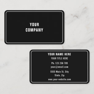 Personalised Custom Business Cards Example