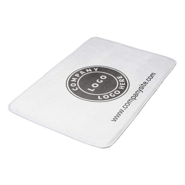 Personalised Custom Business Company Logo Website Bath Mat (Angled)