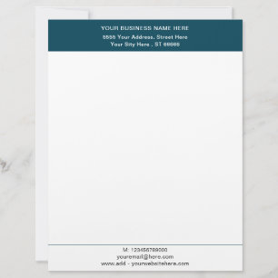 Personalised Custom Business Letterhead Template