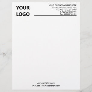 Personalised Custom Business Letterhead with Logo