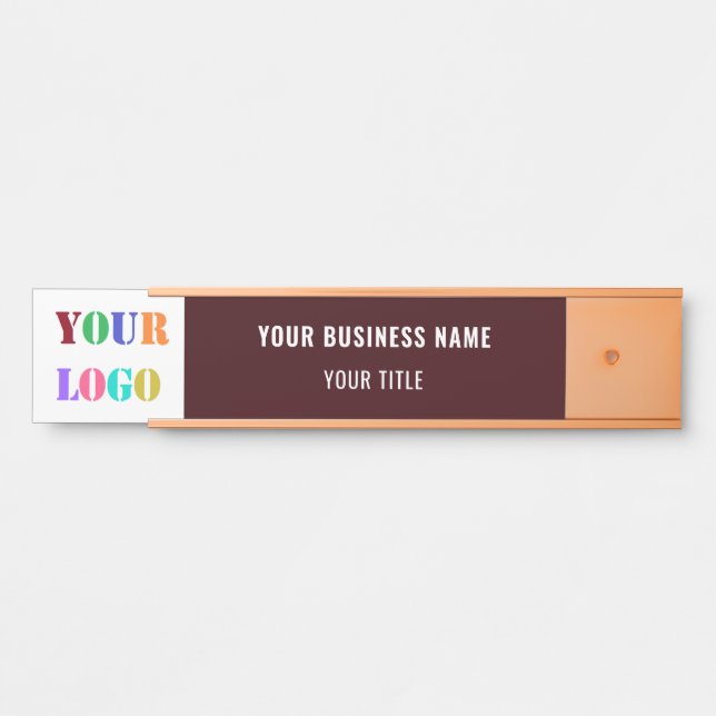 Personalised Custom Business Logo Name Door Sign (Front)