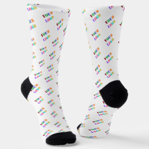 Personalised Custom Business Logo Socks Template