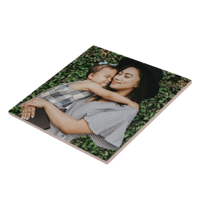Personalised Custom Ceramic Photo Tile (Side)