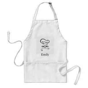 Personalised Custom Chef Hat & Spoons Bakery Standard Apron