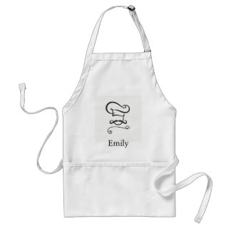 Personalised Custom Chef Hat & Spoons Bakery Standard Apron