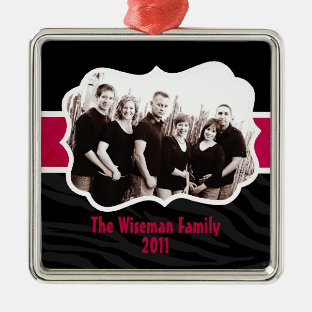 Personalised Custom Christmas PHOTO Ornament (Front)