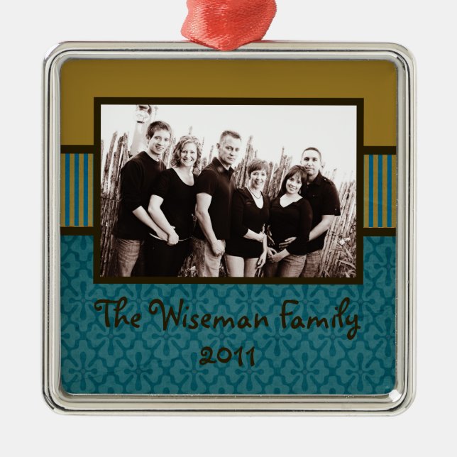 Personalised Custom Christmas PHOTO Ornament (Front)