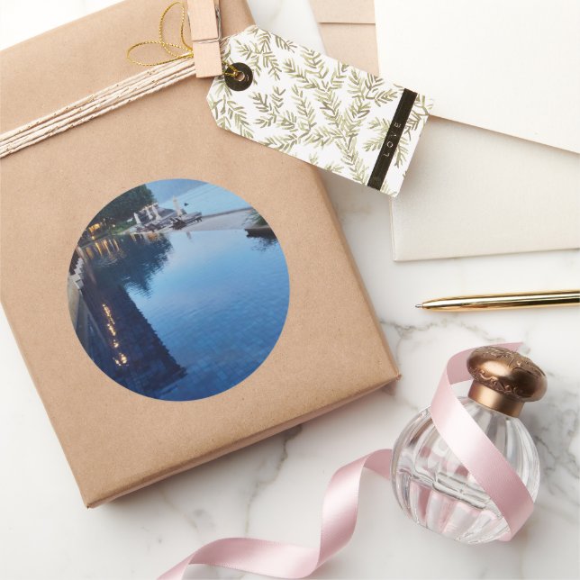 Personalised Custom Classic Round Sticker (Gifting)