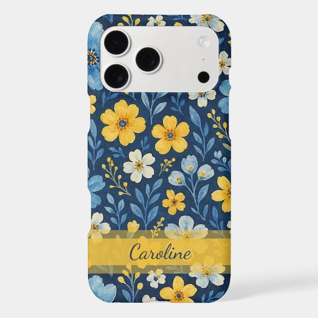 Personalised Custom Classy Floral Art Pattern (Back)