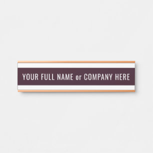 Personalised Custom Colours and Font Name Door Sig Sign