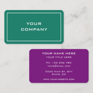 Personalised Custom Colours and Fonts Business Car Business Card