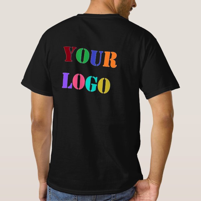 Personalised Custom Company Logo Business T-Shirt (Back)