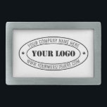 Personalised Custom Company Logo Text Belt Buckle<br><div class="desc">Custom Colours and Fonts - Design Your Own Personalised Belt Buckle with Your Company Logo Name Website or Custom Text Promotional Business or Modern Personal Belt Buckles / Gift - Add Your Logo - Image - Photo or QR Code / Name - Company / Website or E-mail or Phone -...</div>