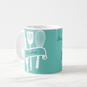 Personalised custom cook's coffee mug