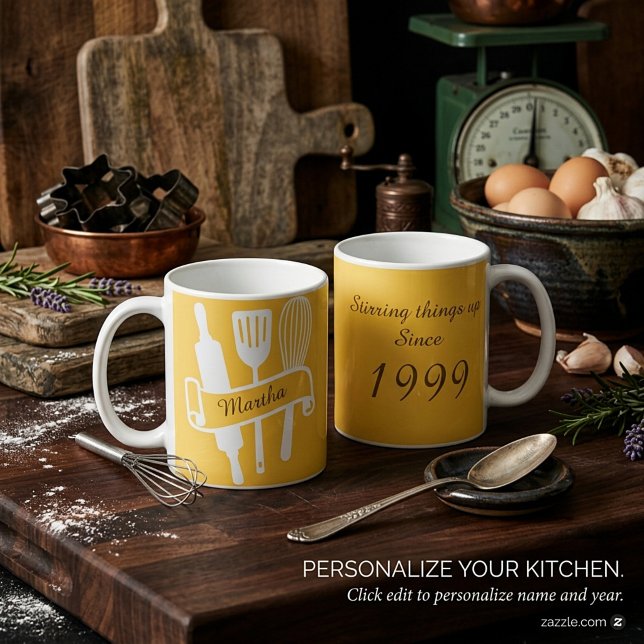 Personalised custom cook's coffee mug (Creator Uploaded)