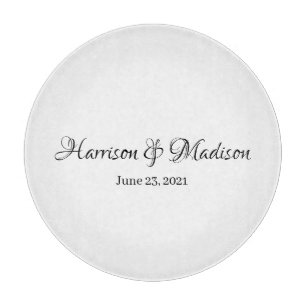 Personalised Custom Couple Name and Date Wedding Cutting Board