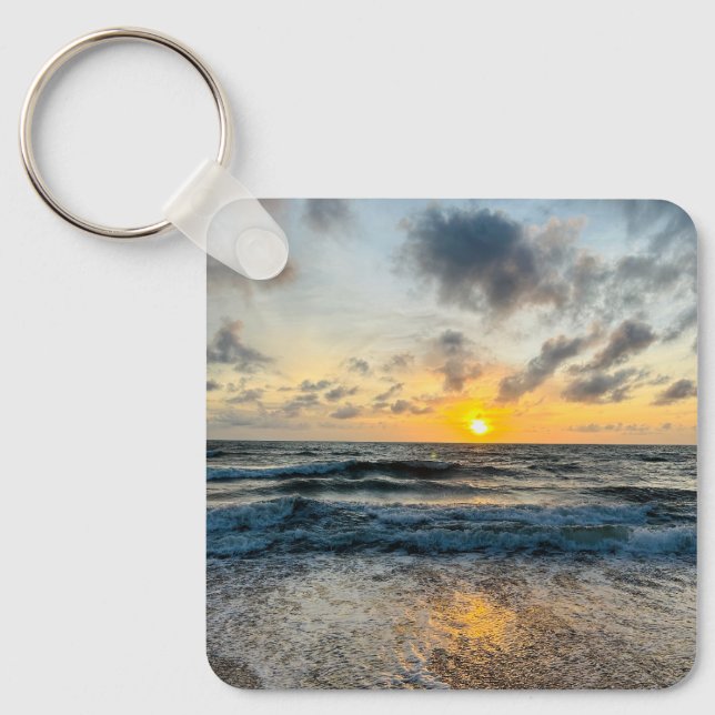 Personalised Custom create your own Photo Key Ring (Front)