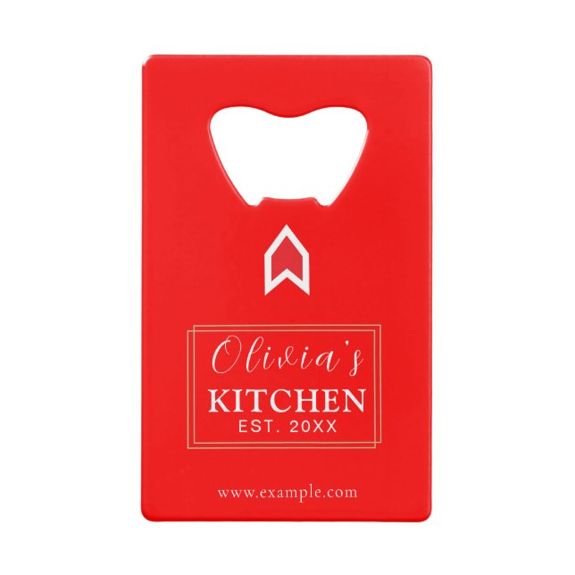 Personalised Custom Credit Card Bottle Opener (Front)
