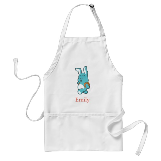 Personalised Custom Cute Funny Bear with Bag Standard Apron (Front)