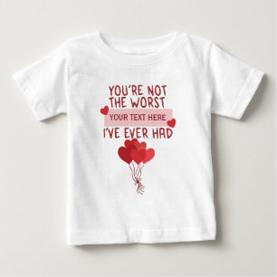 Personalised Custom Cute Valentines Day Baby T-Shirt