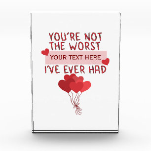 Personalised Custom Cute Valentines Day Photo Block