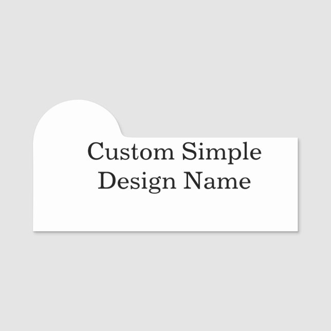 Personalised Custom Design 3" X 1.5" Shaped Badge (Front)