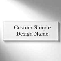 Personalised Custom Design Classic 3" x 1"