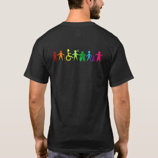 Personalised Custom Disability Pride Striped T-Shirt