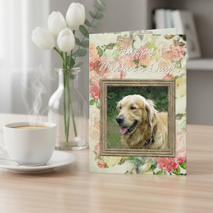 Personalised Custom Dog Photo For Mum Or Dad Card