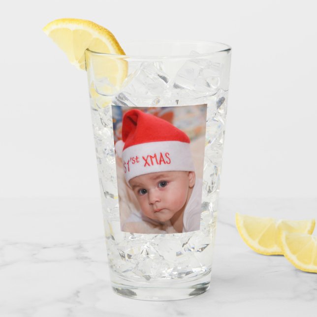 Personalised Custom Double Sided 2 Photo Glass (Front Ice)