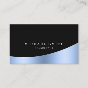 Personalised Custom Elegant Modern Plain Metal Business Card