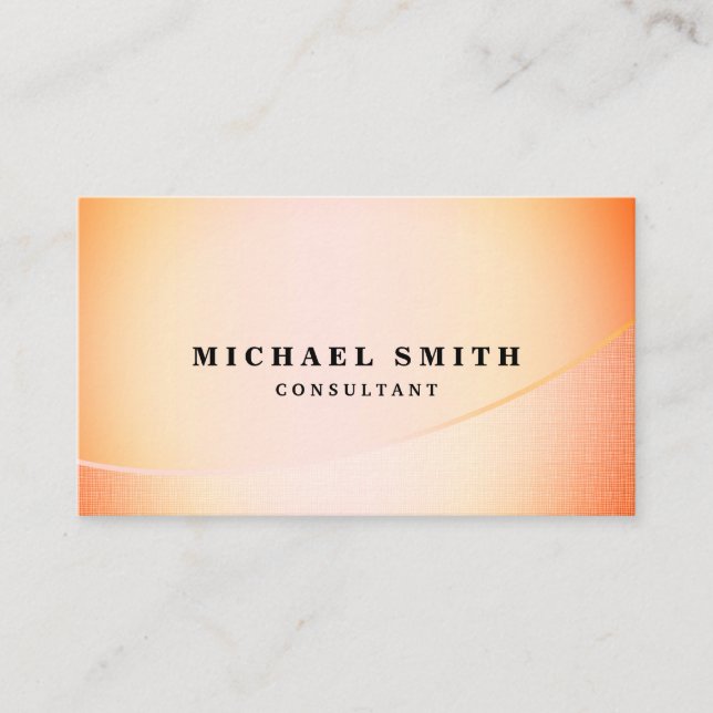 Personalised Custom Elegant Modern Plain Metal Business Card (Front)