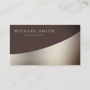 Personalised Custom Elegant Modern Plain Metal Business Card