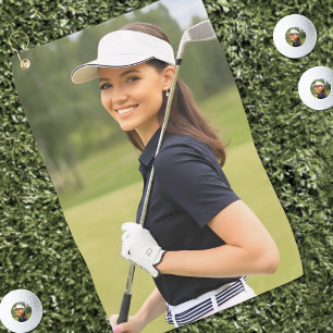 Personalised Custom Face Photo Golf Towel