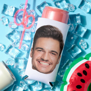 Personalised Custom Face Seltzer Can Cooler