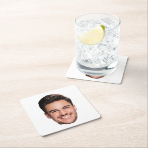 Personalised Custom Face Square Paper Coaster