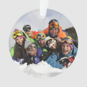 Personalised Custom FAMILY Holiday Photo Ornament