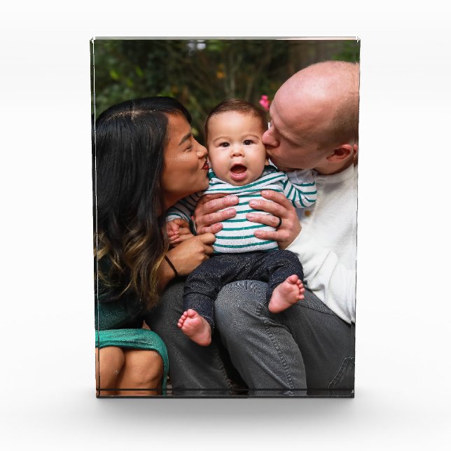 Personalised Custom Family Photo  Block (Front)