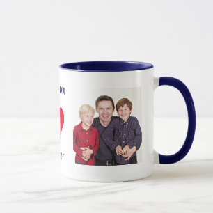 Personalised Custom Family Photo Love You Daddy Mug