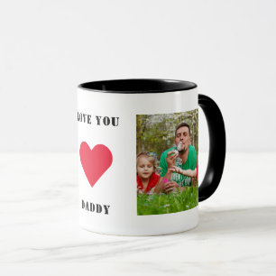 Personalised Custom Family Photo Love You Daddy Mug