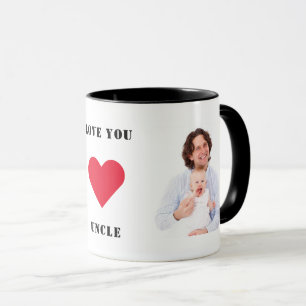 Personalised Custom Family Photo Love You Uncle Mug