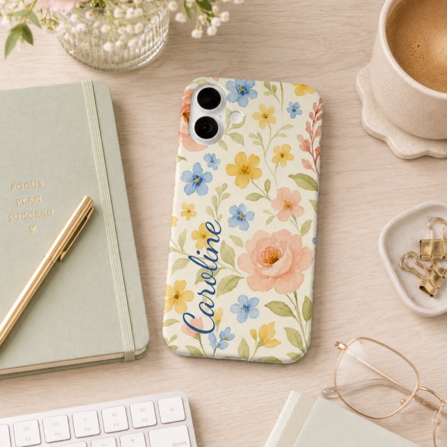 Personalised Custom Fun Classy Floral Art Pattern Case-Mate iPhone Case (Creator Uploaded)