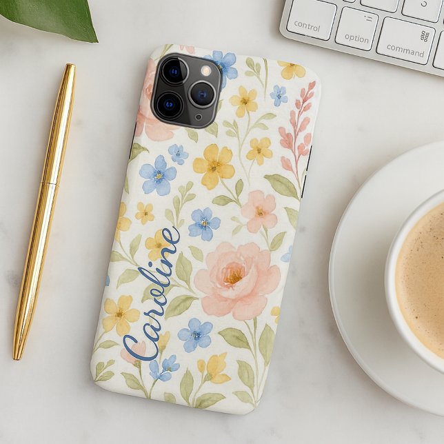 Personalised Custom Fun Classy Floral Art Pattern Case-Mate iPhone Case (Creator Uploaded)