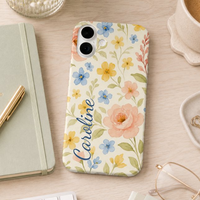 Personalised Custom Fun Classy Floral Art Pattern Case-Mate iPhone Case (Creator Uploaded)