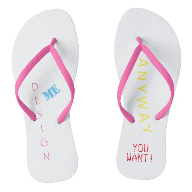 Personalised, custom, gift, beach, thongs (Footbed)