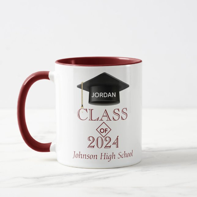 Personalised Custom graduation  mug (Left)