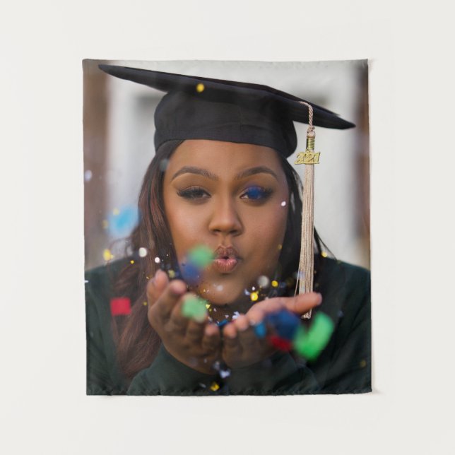 Personalised Custom Graduation Photo Tapestry (Front)