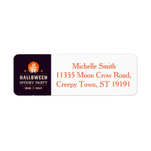Personalised Custom Halloween Label Return Address Label