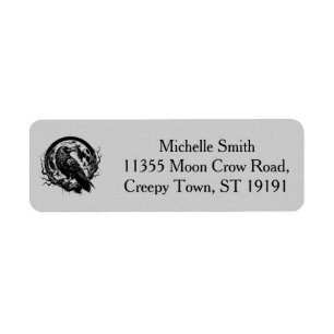 Personalised Custom Halloween Pumpkin spider Bat Return Address Label